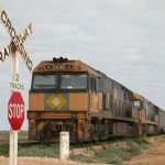 Freight Train passing through Forrest