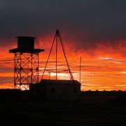 Sunset with Bore and Tank