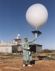 Weather Balloon being released